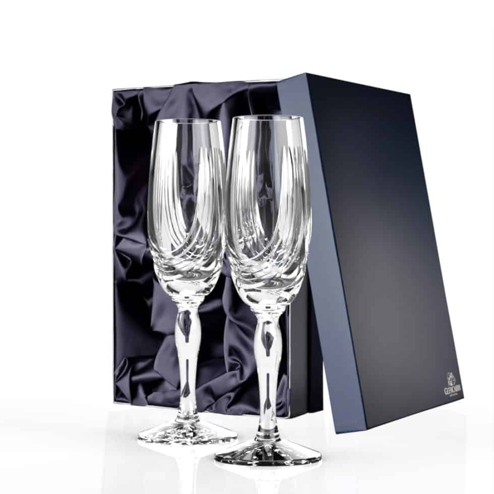 Montrose Champagne Flutes Set of 2 | Personalised Champagne Glasses