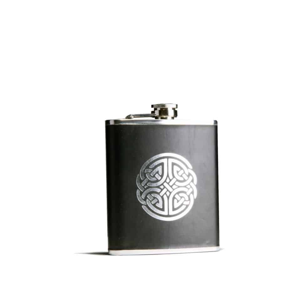 Large Celtic Hip Flask