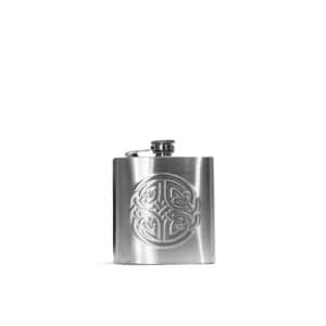 Steel Celtic Hip Flask