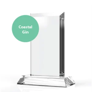 Medium Rectangle Trophy - Coastal Gin | Gin Guide 2024