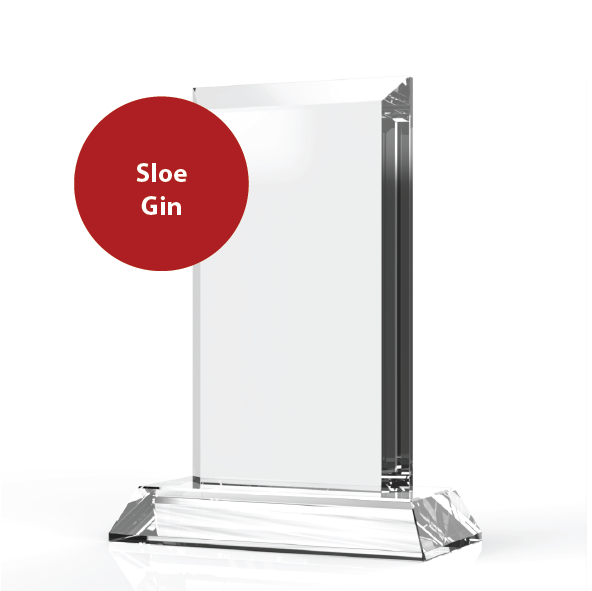 Medium Rectangle Trophy - Sloe Gin | Gin Guide 2024