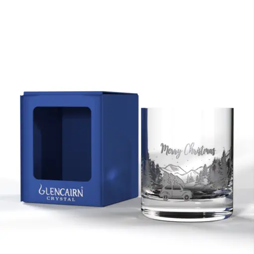 Bringing Home The Christmas Tree Skyline Whisky Tumbler