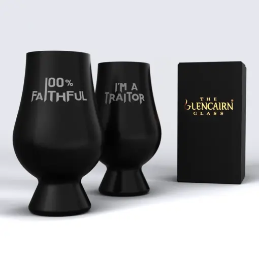 The Traitors Mystery Black Glencairn Glass