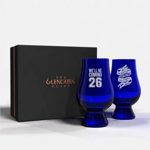 Scotland World Cup 2026 Blue Glencairn Gift Set of 2
