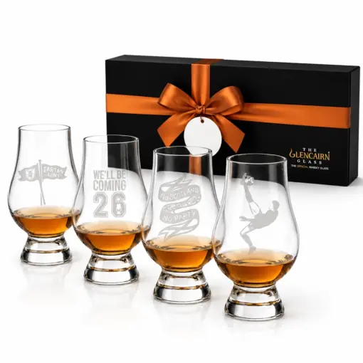 Scotland World Cup 2026 Glencairn Glass Gift Set of 4